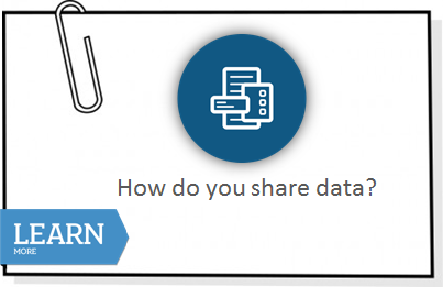 How do you share data?